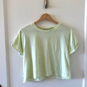 Light green crop tshirt